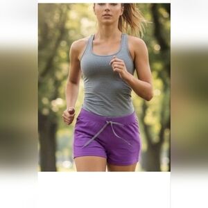 NEW WITH TAG Pro Athletic Shorts, Purple Women's Size XL stretch training XPBX,